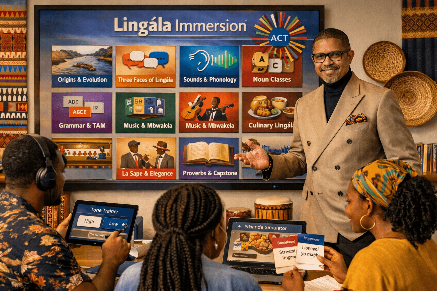 Lingála Immersion platform